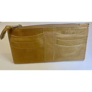 Satchel Leather Wallet Camel/tan - NWOT - Matches Mini Madray